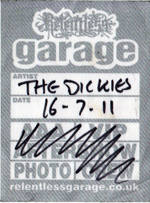 The Dickies - Relentless Garage, Highbury, London 16.7.11